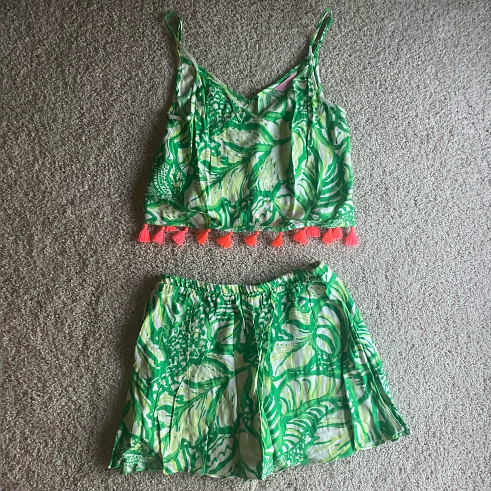 Green and Orange Lilly Pulitzer Set